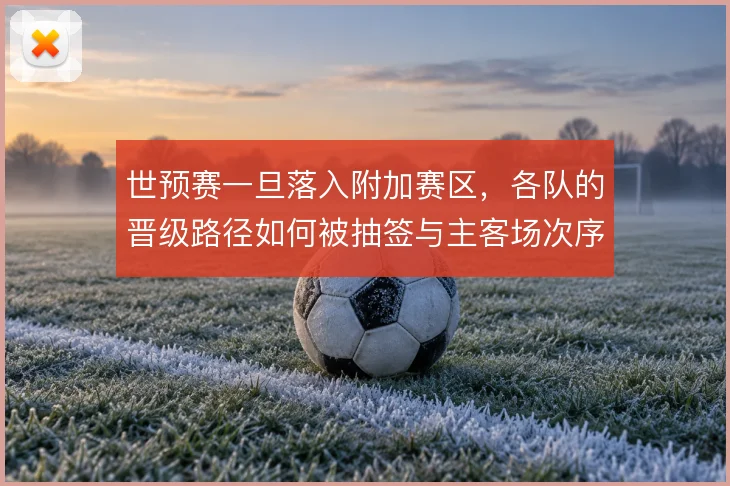 世预赛一旦落入附加赛区,各队的晋级路径如何被抽签与主客场次序重塑